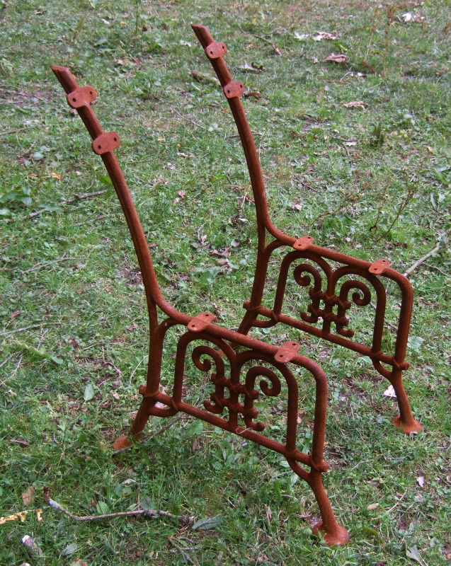 Gartenbank Bank Sitzbank 2 Seitenteile KLASSIK