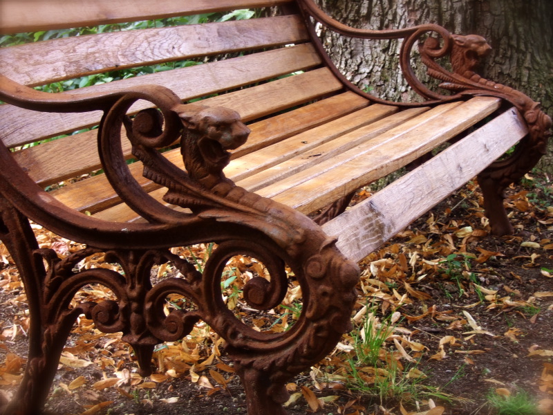 Gartenbank, Seitenteile für Parkbank, exklusive Sitzbank, Bank für Schloßgarten