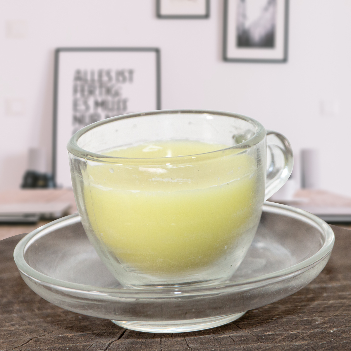 Duftkerze, Tasse, Grüner tee, Ambiente, Deko