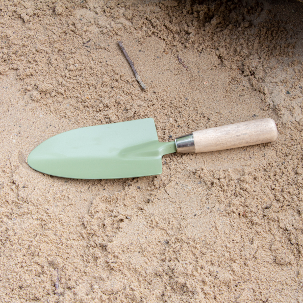 Schaufel für Kinder, Gartengerät | Eisen, Mittelgrün | H3,0xB27,5cm