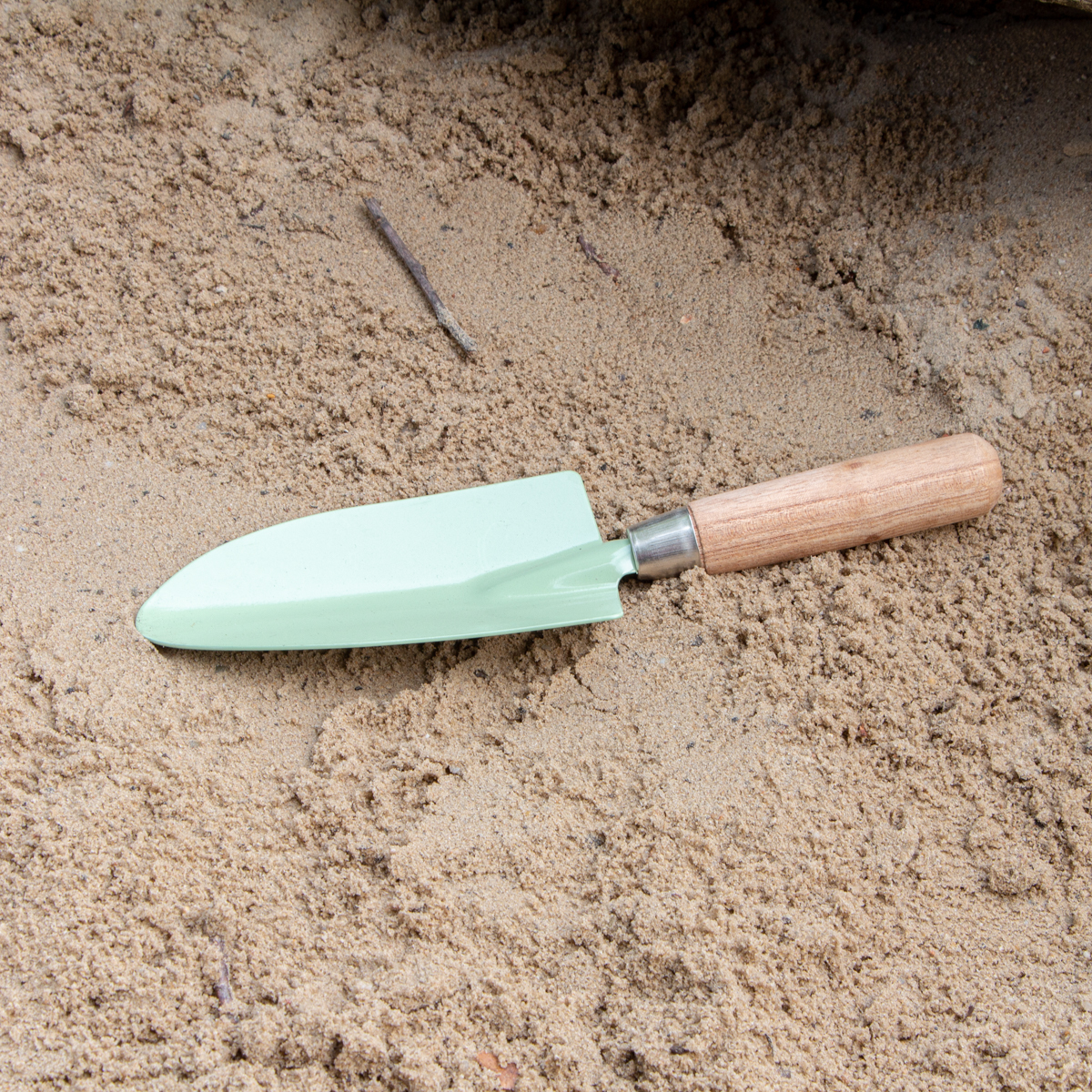 Schaufel für Kinder, Gartengerät | Eisen, hellgrün | H3,0xB27,5cm