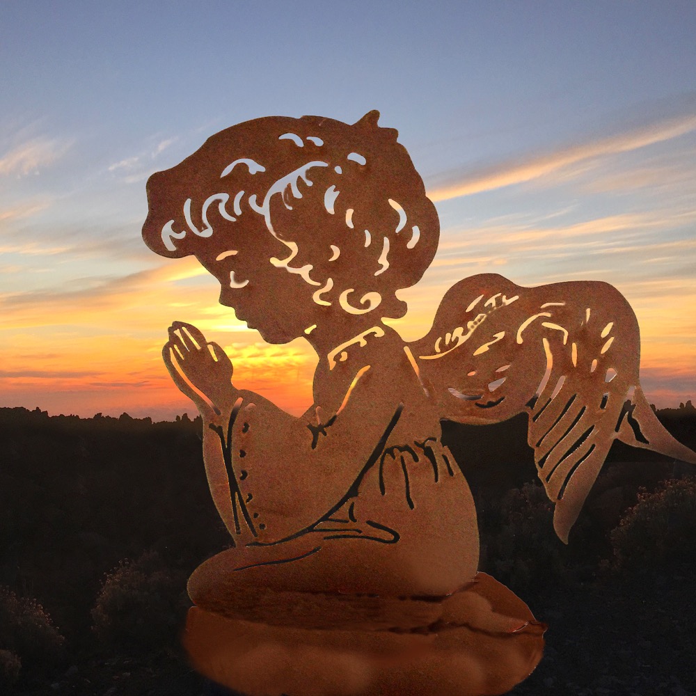 Engel Dekoration - Weihnachtsengel - Aussen Deko Weihnachten Winter Edelrost