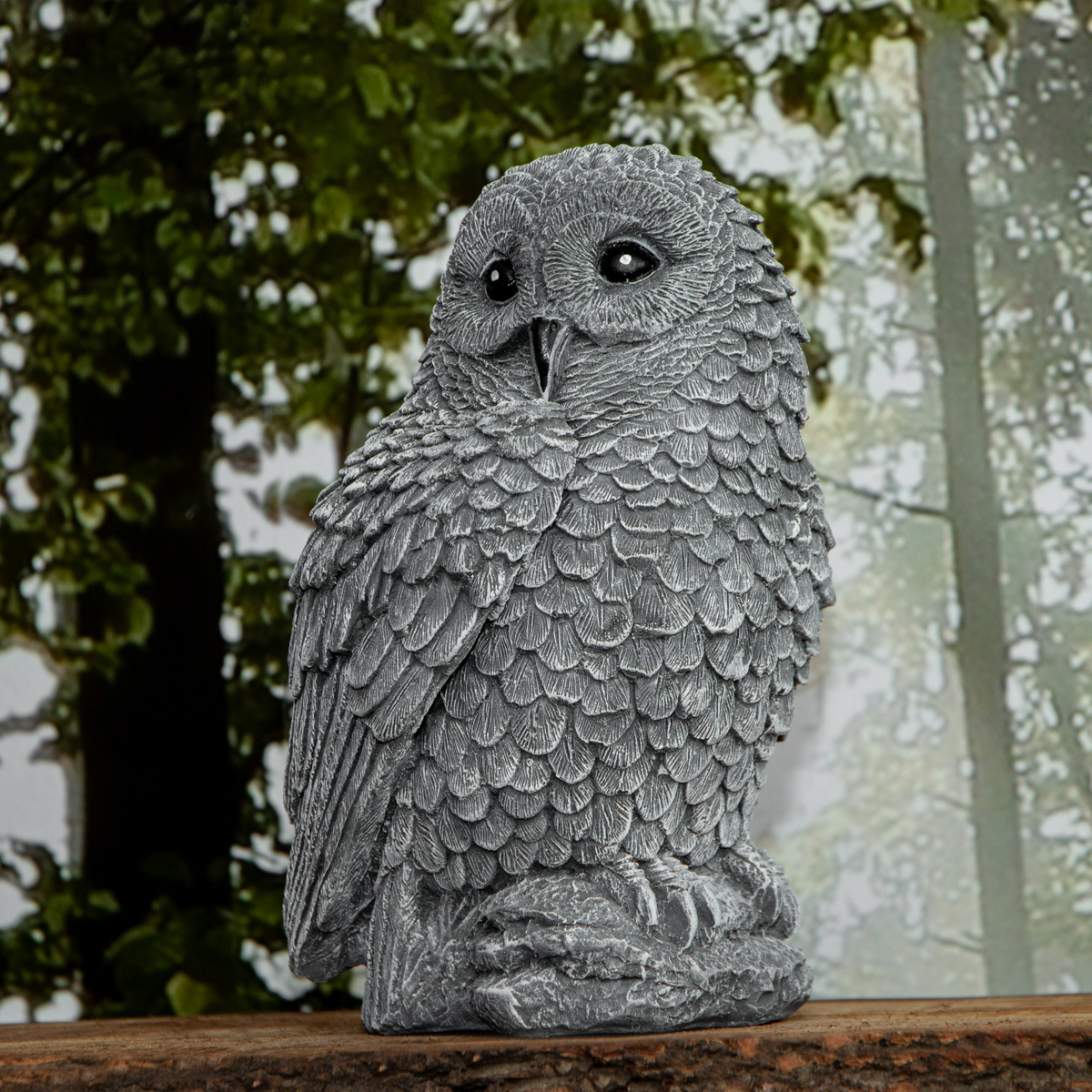 Eulenfigur Garten Tierfiguren Eule Steinfiguren