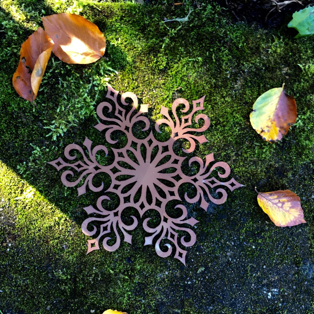 Schneeflocke, Fensterschmuck Weihnachten, Dekoration Advent, Garten Winterdeko