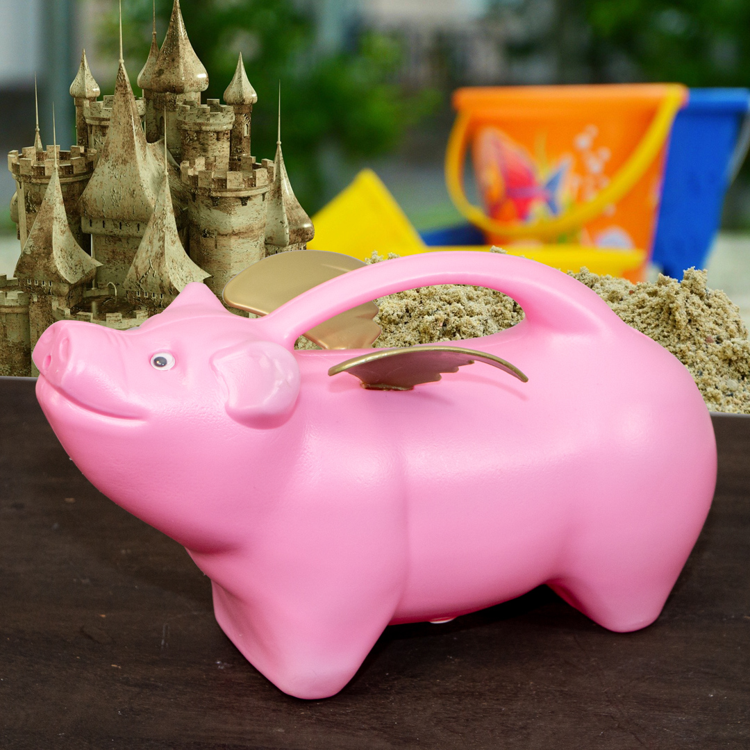 Borsty das Schweinchen als Kindergießkanne, Gießkanne, Kanne für Sandkasten