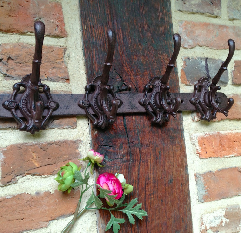 Hübsche Garderobe, Kleidergarderobe Espenblatt -wie antik, Flurgarderobe stabil