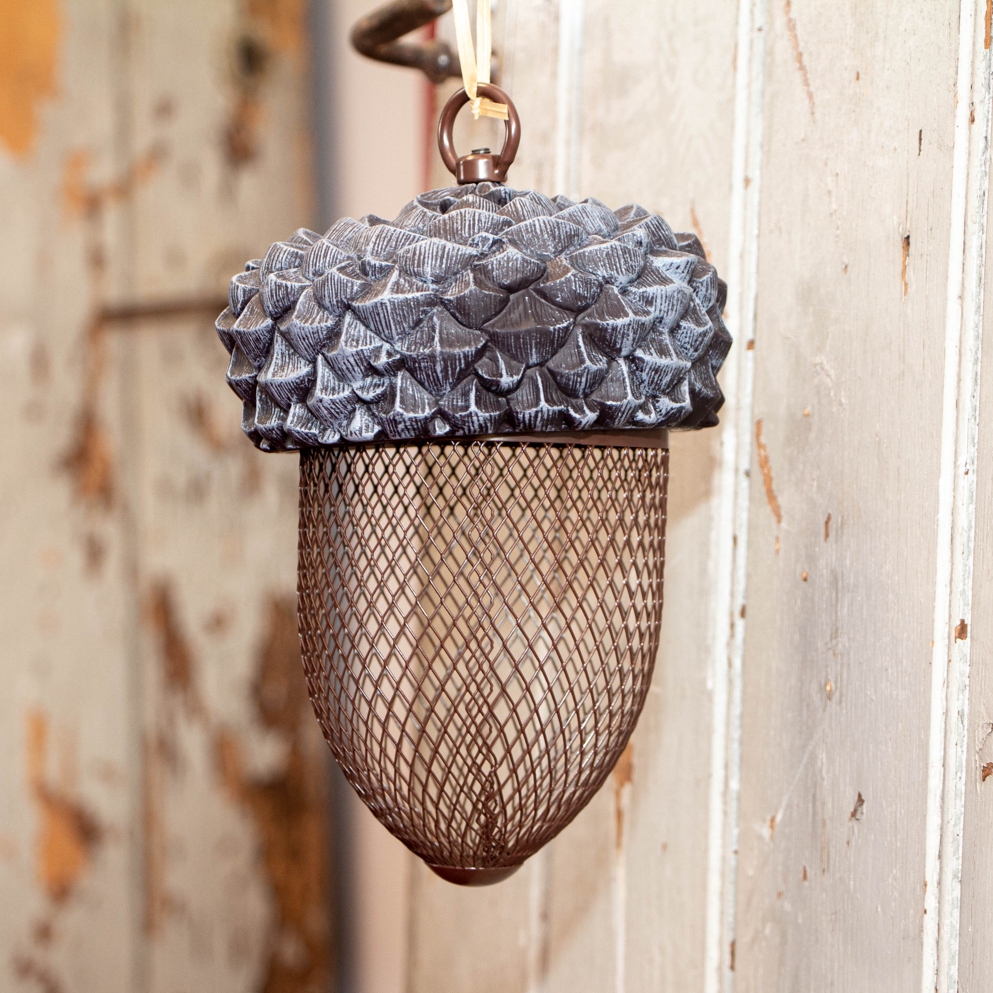 Vogel Futterstelle, Futterstelle als Eichel, hängend, Gartendeko