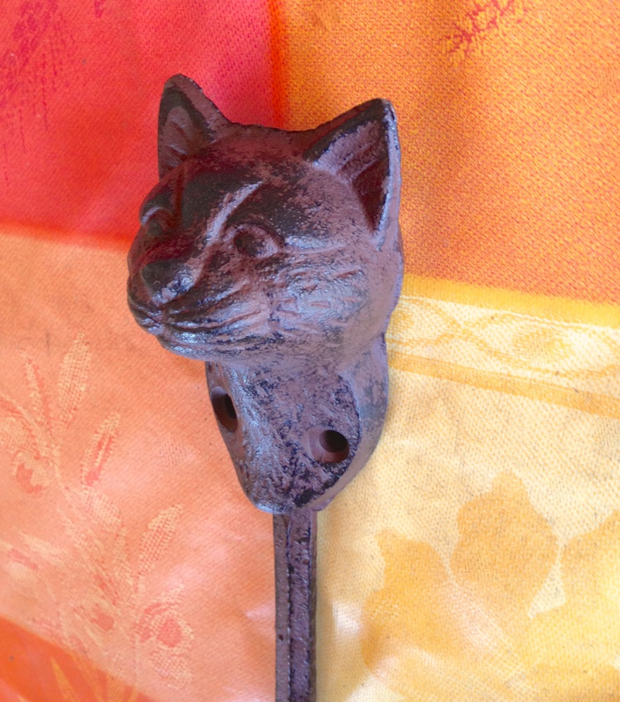 Haken Katze - stabiler Kleiderhaken für Wandgarderobe oder Haken für Handtücher