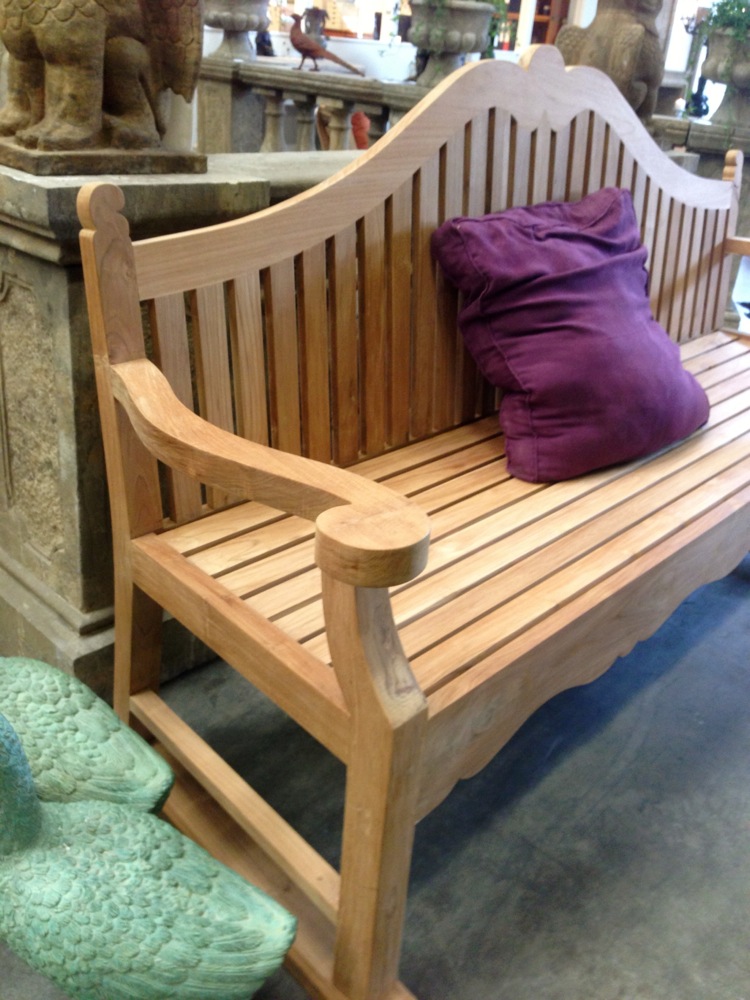 Gartenbank 4-5 Sitzer, 220 cm Finka Mallorca Teakholz, Traum- Gartenmöbel