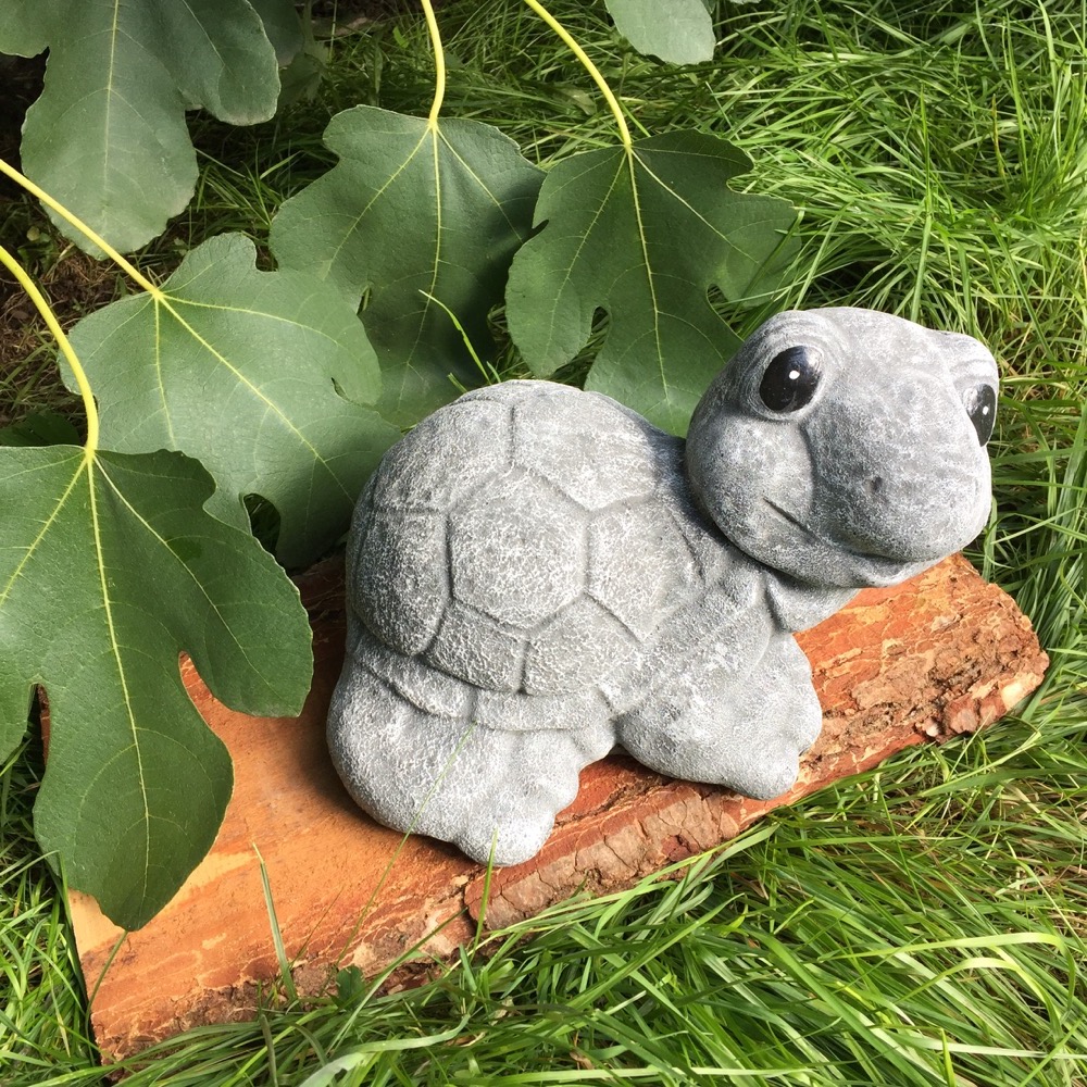 Schildkröte Garten Dekoration Tierfiguren - Gartenteich Figuren Beton frostfest