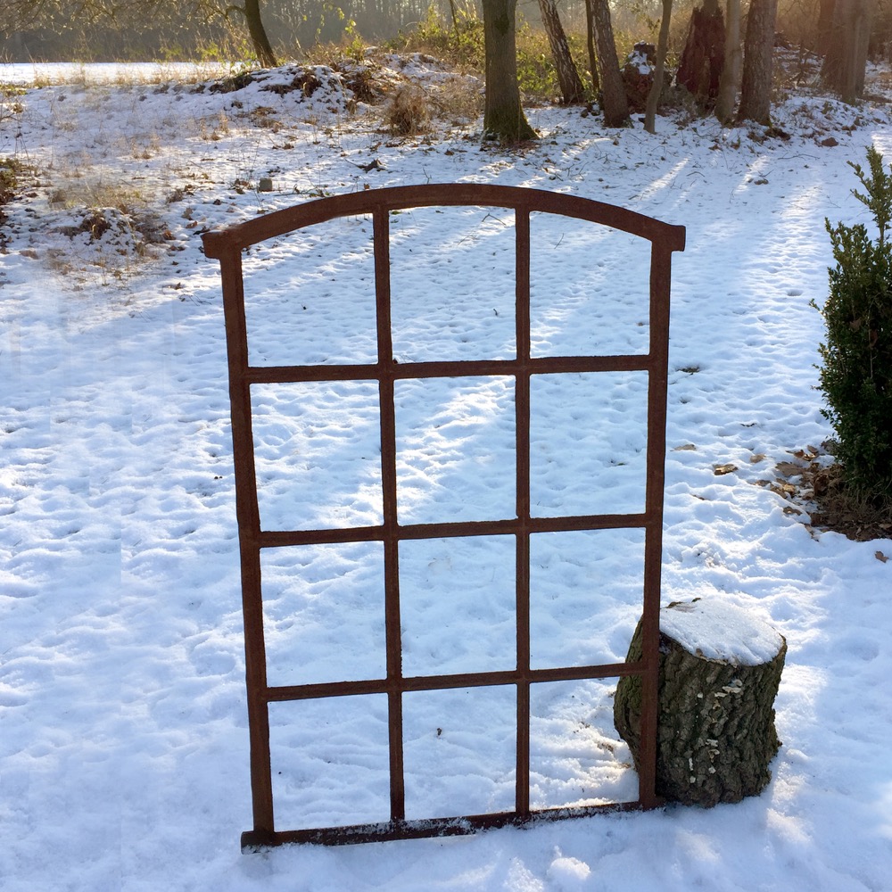 Gartenmauer Fenster für 12 Scheiben- Eisenfenster Stall 94,5x66,5