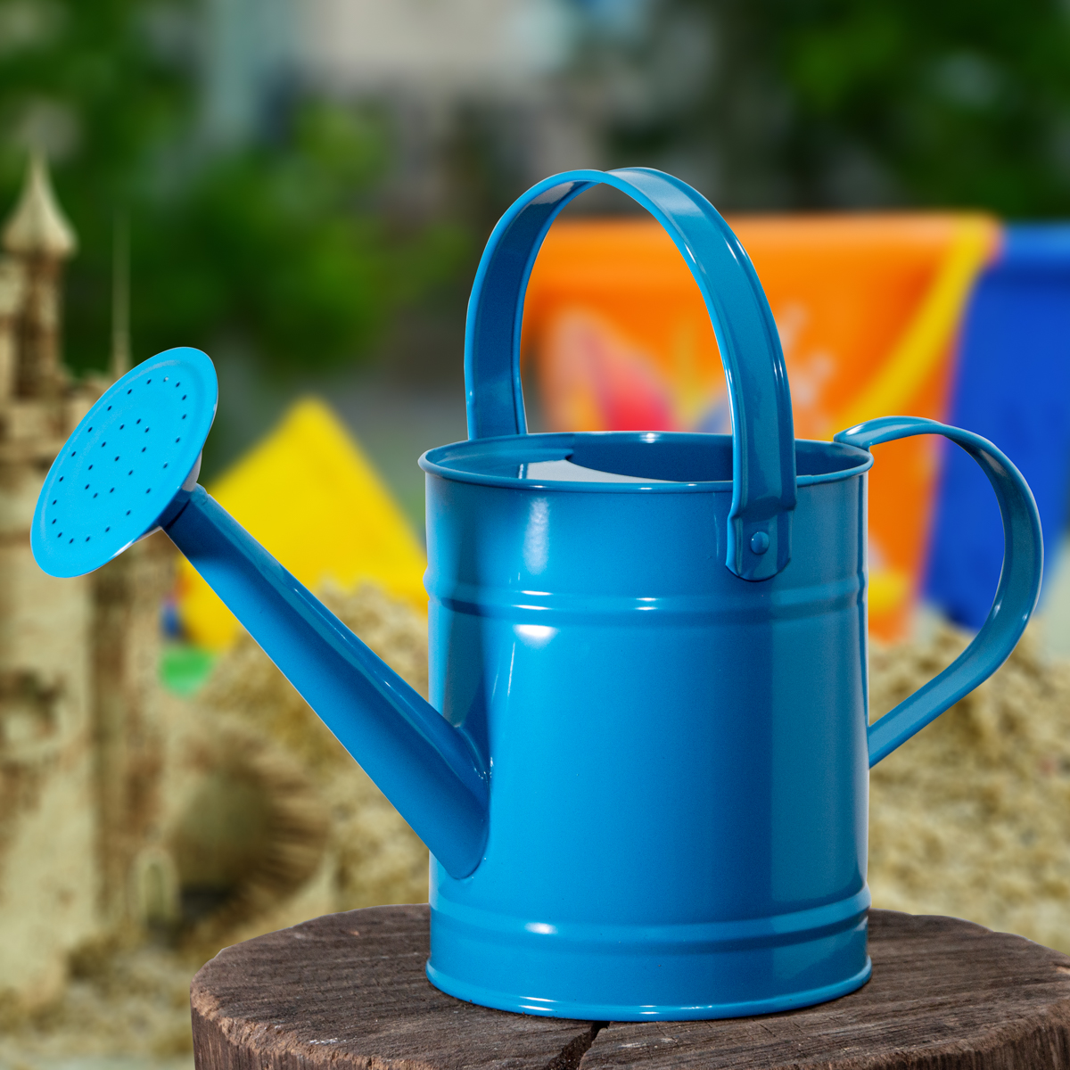 Kindergiesskanne, Eisen, Blau, Giesskanne, Kanne für Sandkasten