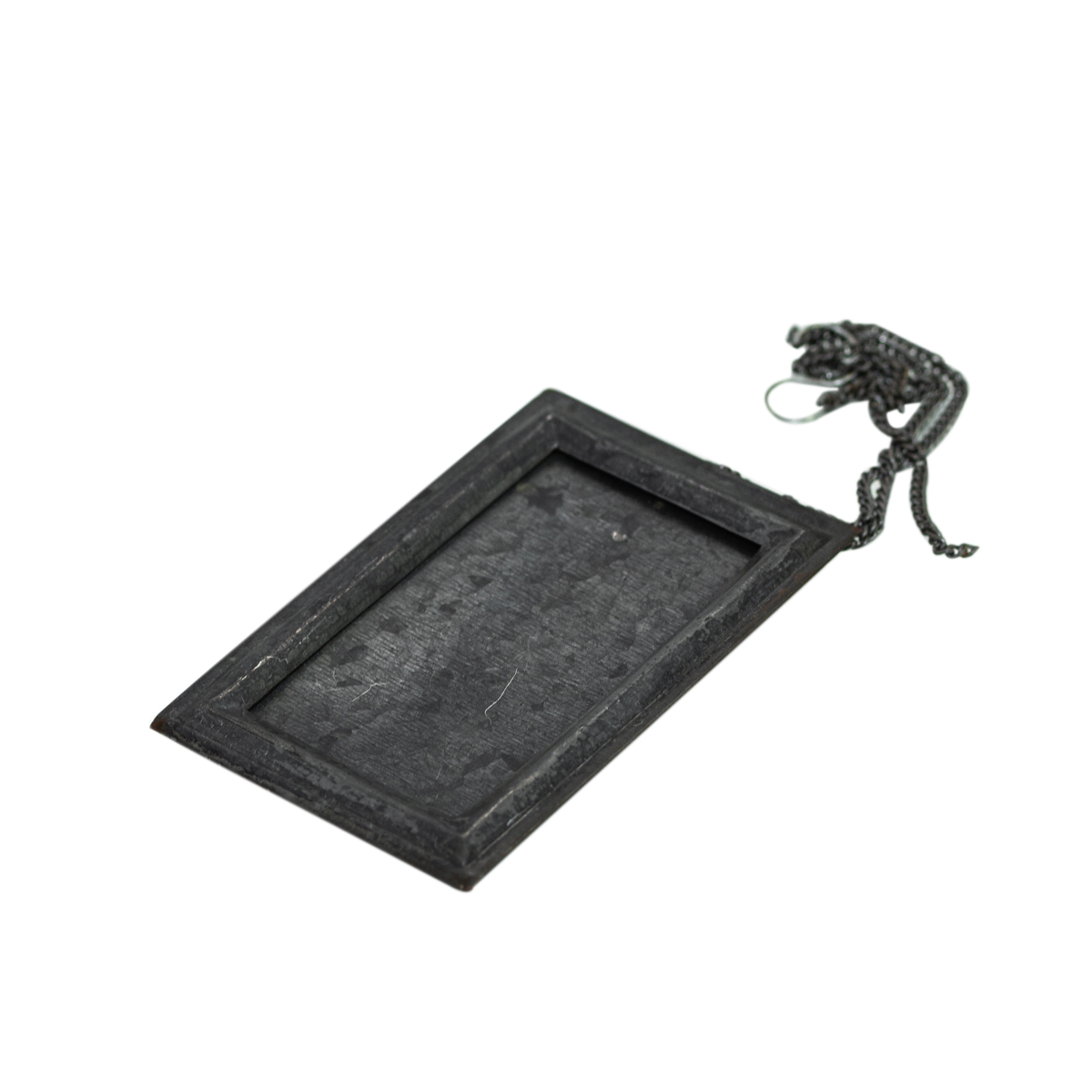 Metallrahmen, Bilderrahmen mit Kette, Dekoration, wie antikes Motiv