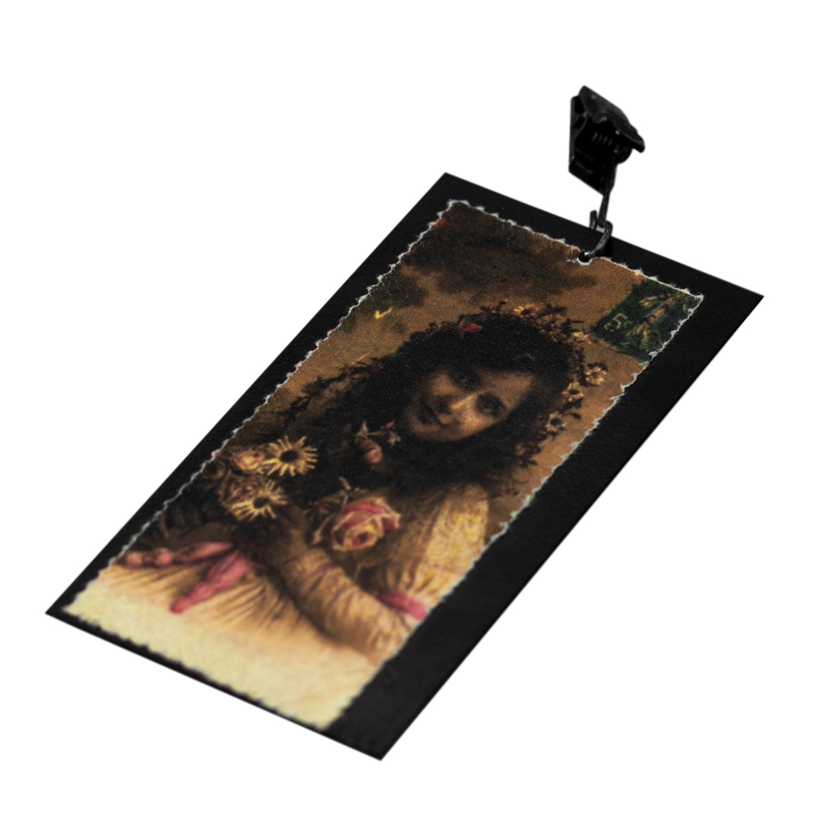 Metallschild, Mädchen 4, Dekoration, wie antikes Motiv