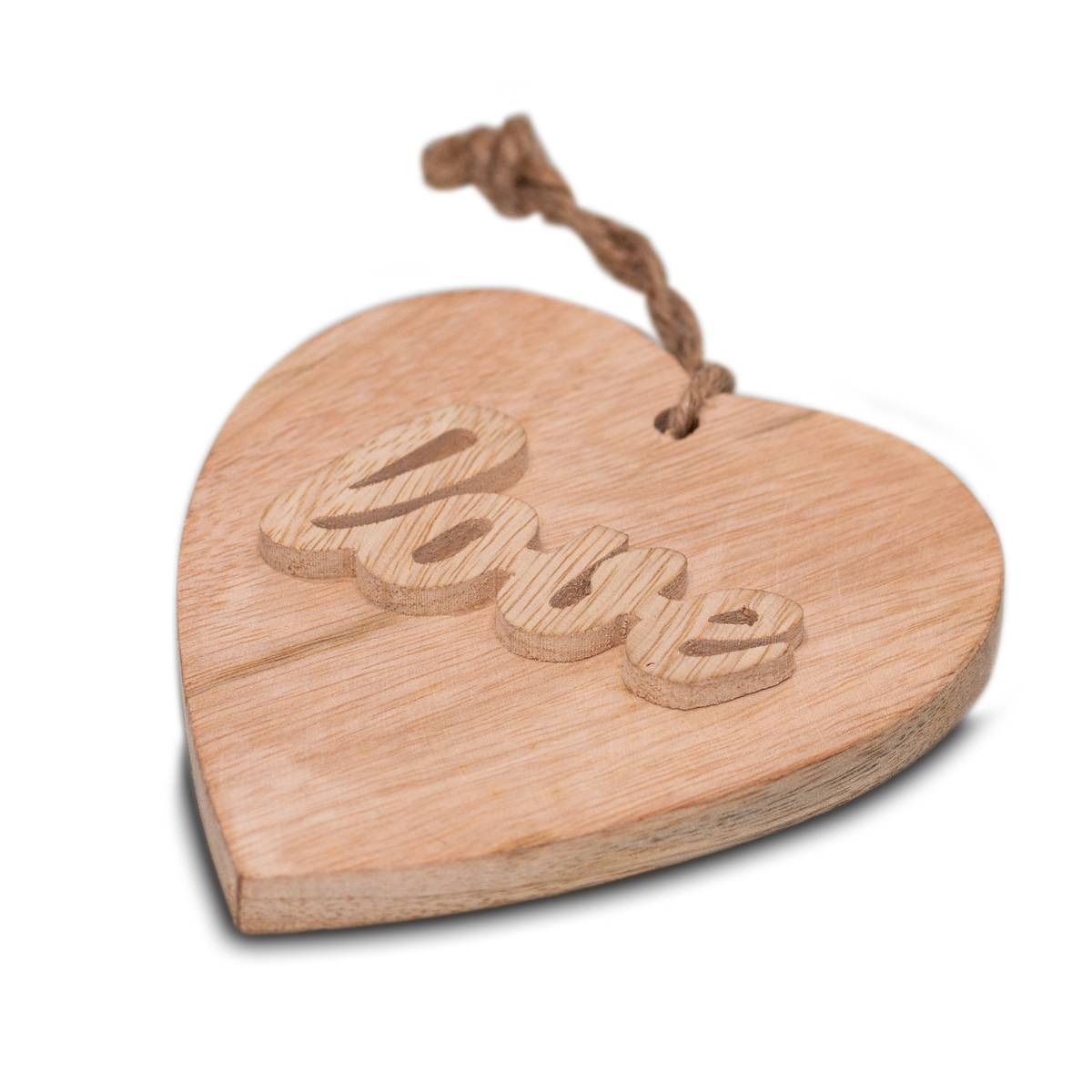 Holzherz, Natur, Motiv Love, Geprägt, Dekoration