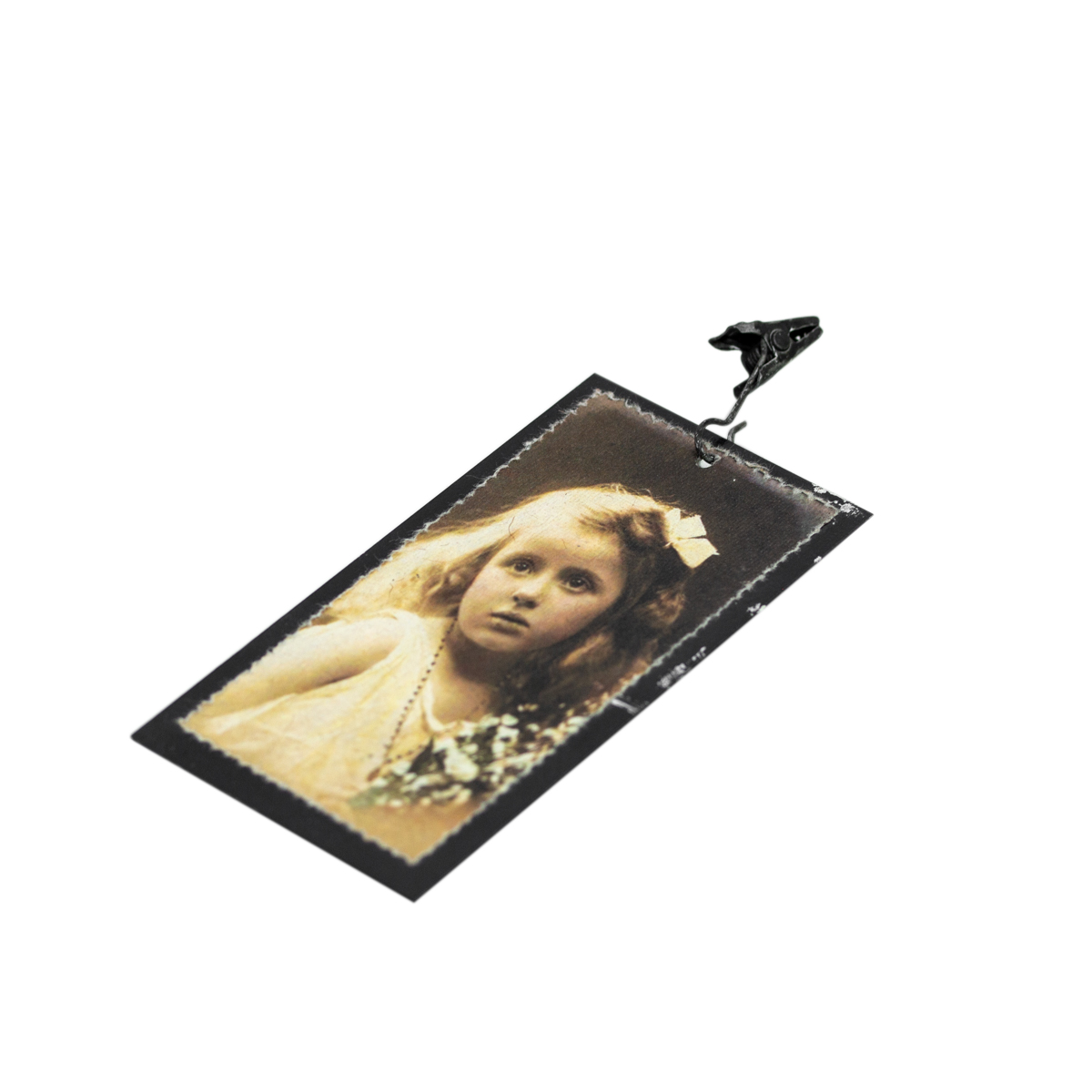 Metallschild, Mädchen, Dekoration, wie antikes Motiv