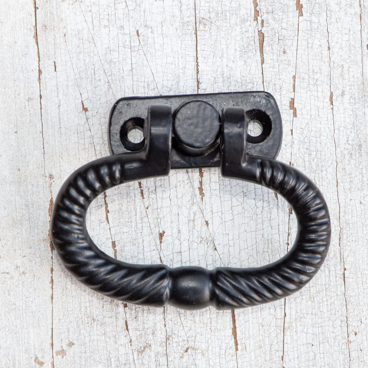 Schubladengriff, Ring, Klein | Eisen schwarz | H5,6xB6,5cm