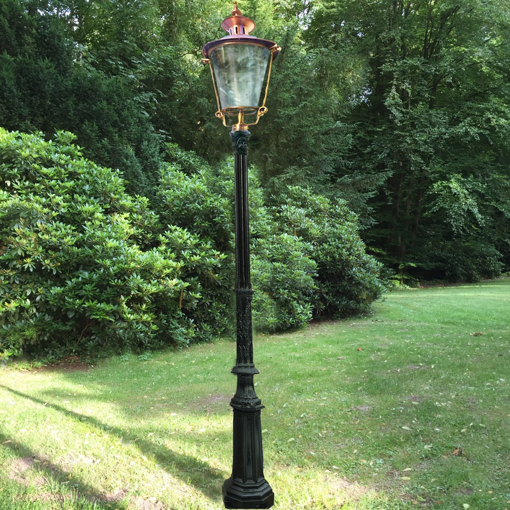 Große Lampen Gartenleuchten Parklampe Landhaus Eingang Standlampen - H.305 cm