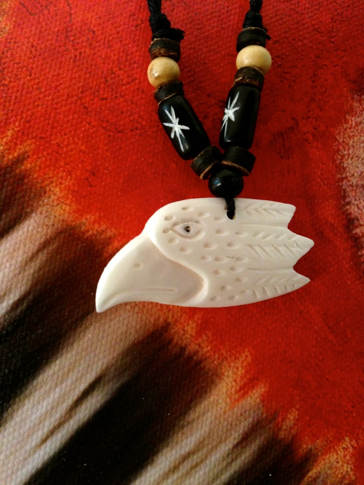 Halskette Adlerkopf, handgeschnitzte Freundschaftskette, Maori-Kette-Talisman