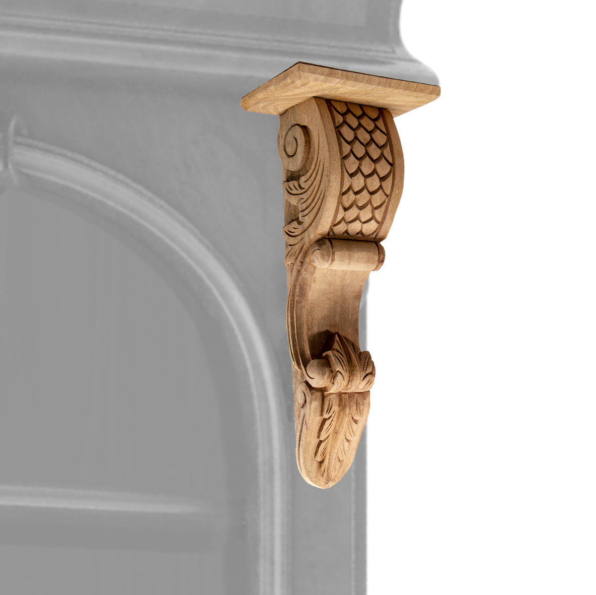 Ornament ,Schrankdeko, Dekoration |Holz, beige | H42,5xB18,0cm