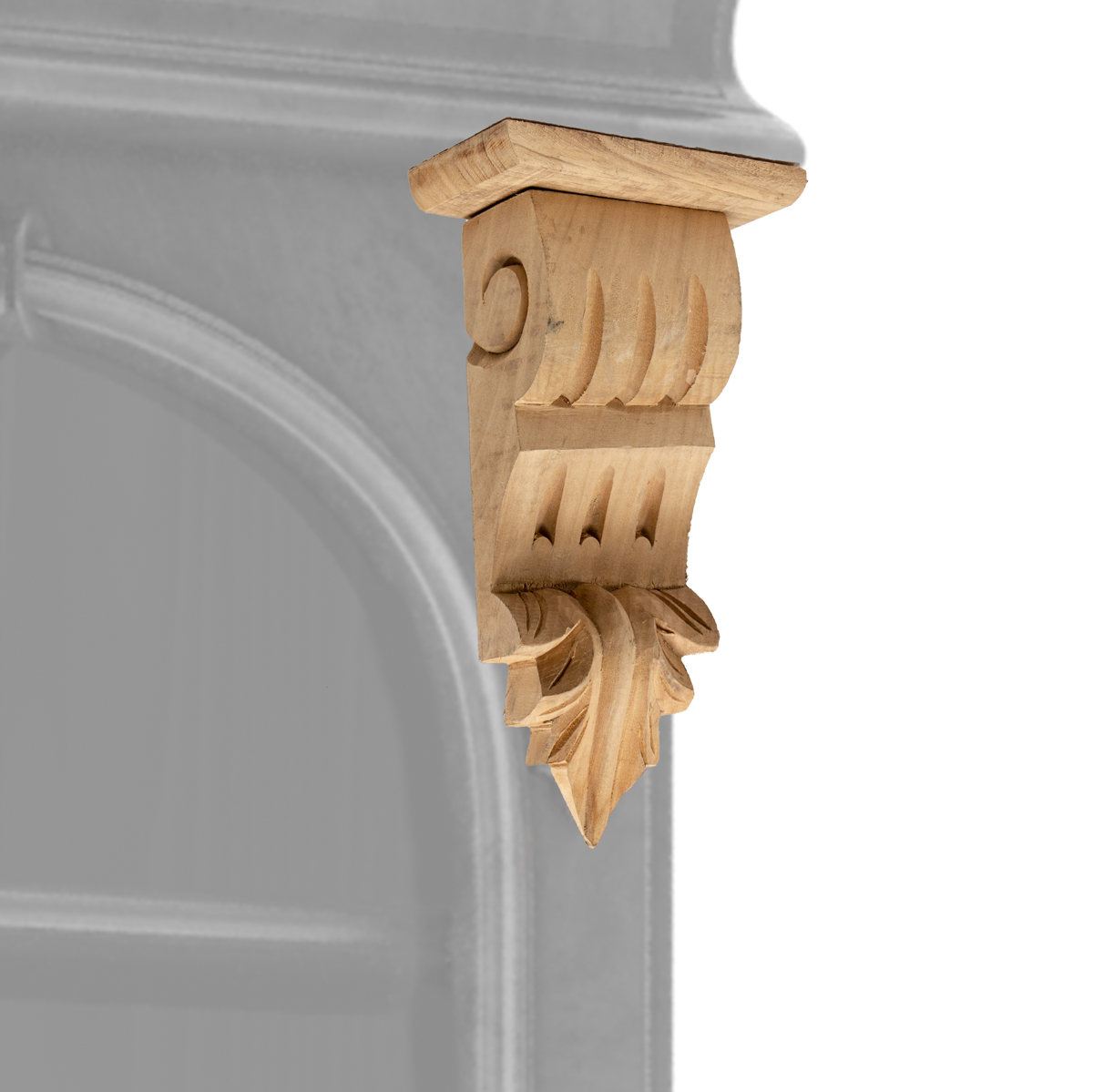 Ornament ,Schrankdeko, Dekoration |Holz, beige | H26,0xB13,5cm