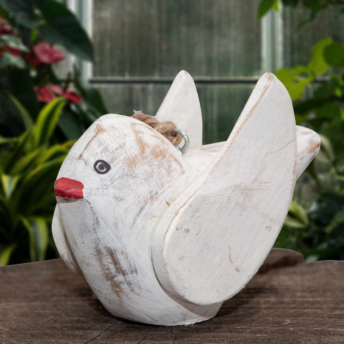 Holzfigur, Taube, Klein, Tiere, Tierfiguren, Dekoration