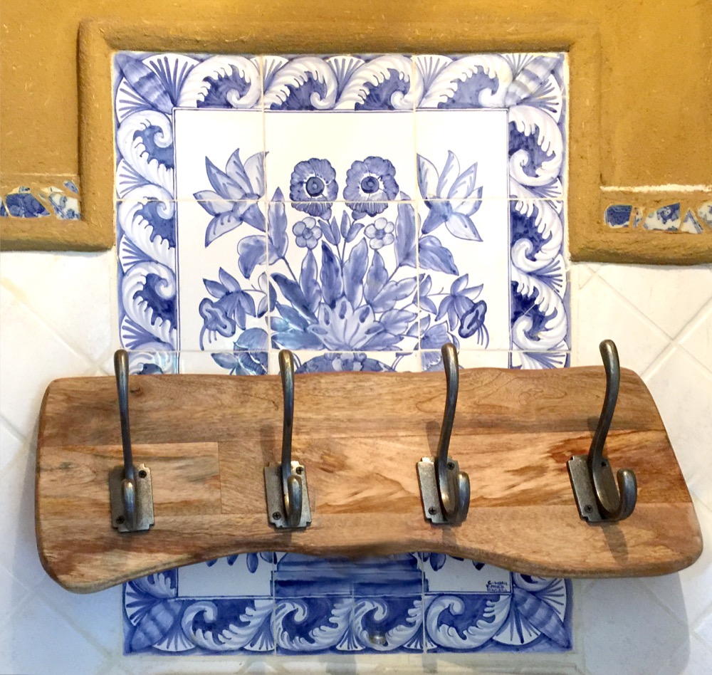 Wandgarderobe Holz Garderobe Kleider Flurgarderobe - Holzgarderobe - Vintage