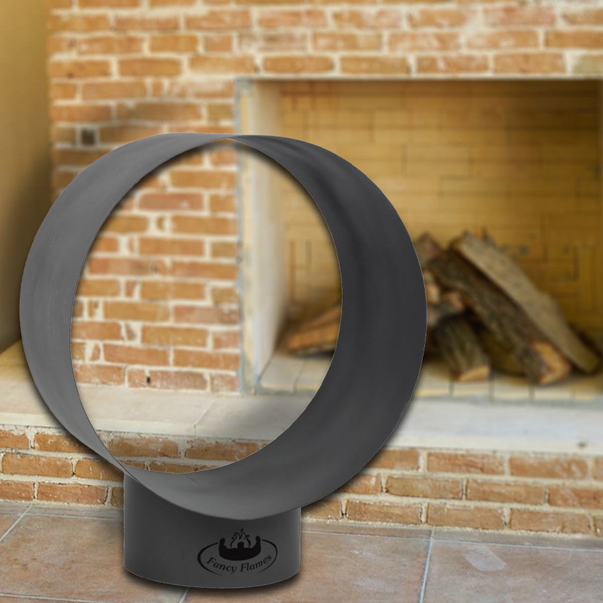 Holzlager - Feuerholz, Eisen, schwarz - Groß