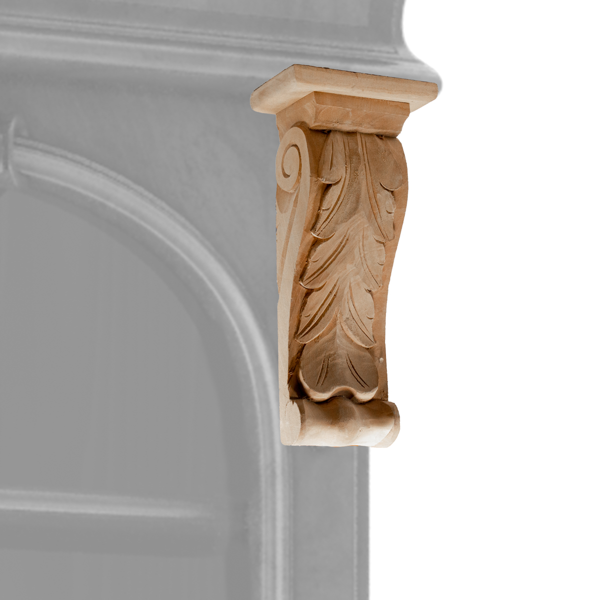 Ornament ,Schrankdeko, Dekoration |Holz, beige | H26,0xB11,5cm