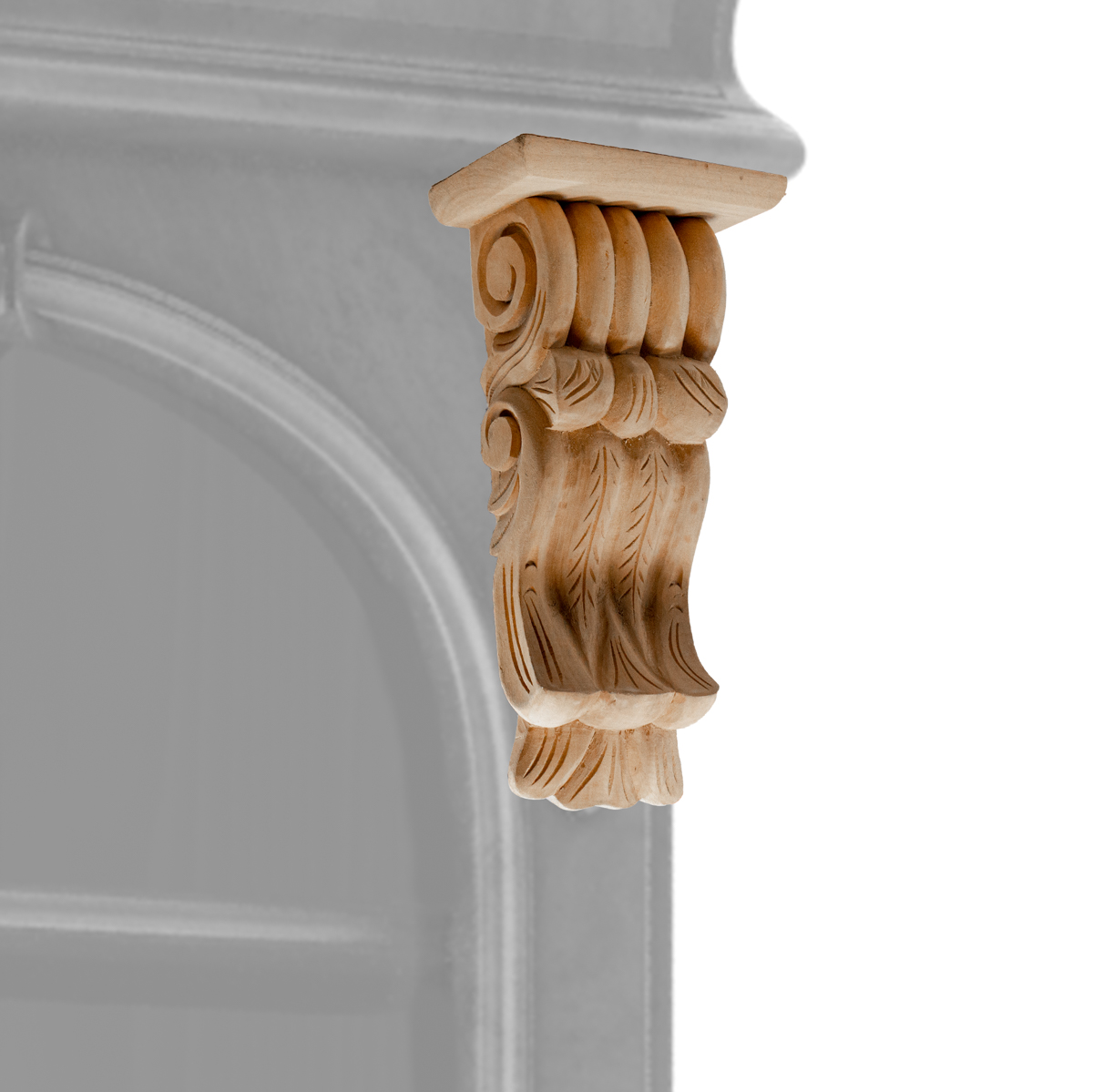 Ornament ,Schrankdeko, Dekoration |Holz, beige | H25,0xB12,5cm