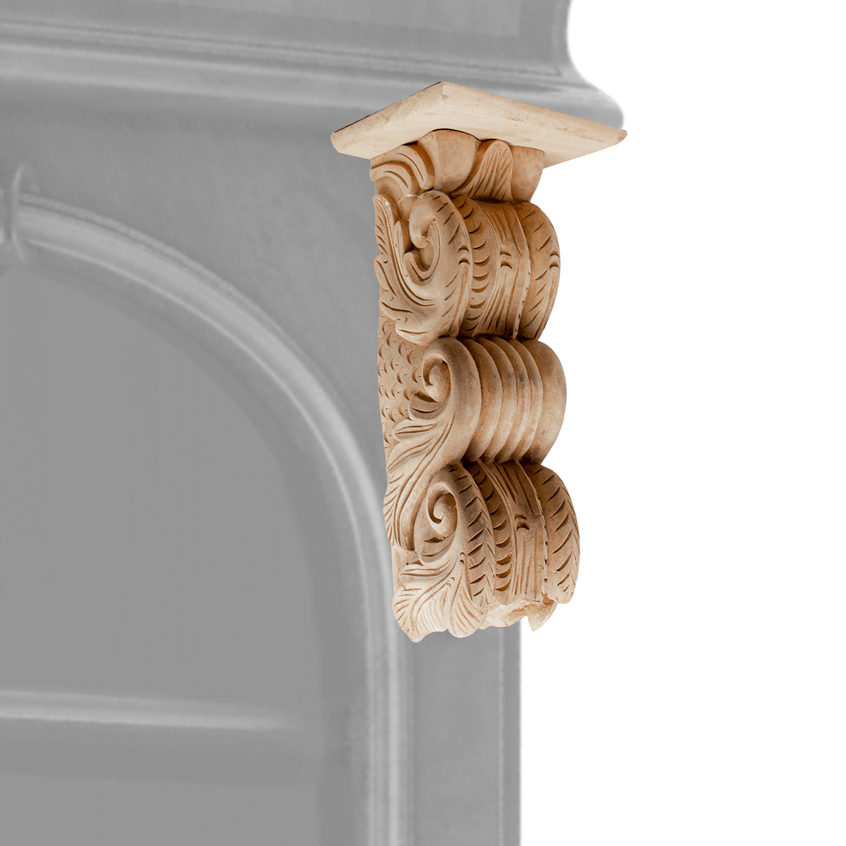 Ornament ,Schrankdeko, Dekoration  |Holz, beige | H40,0xB17,8cm