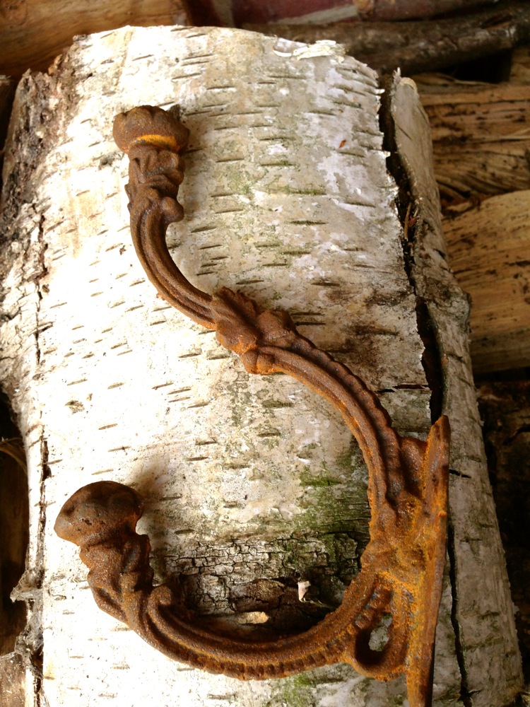 Hut-Haken schön stilisierte Garderobenhaken, Garderobe im Jahrhundertwende-Stil