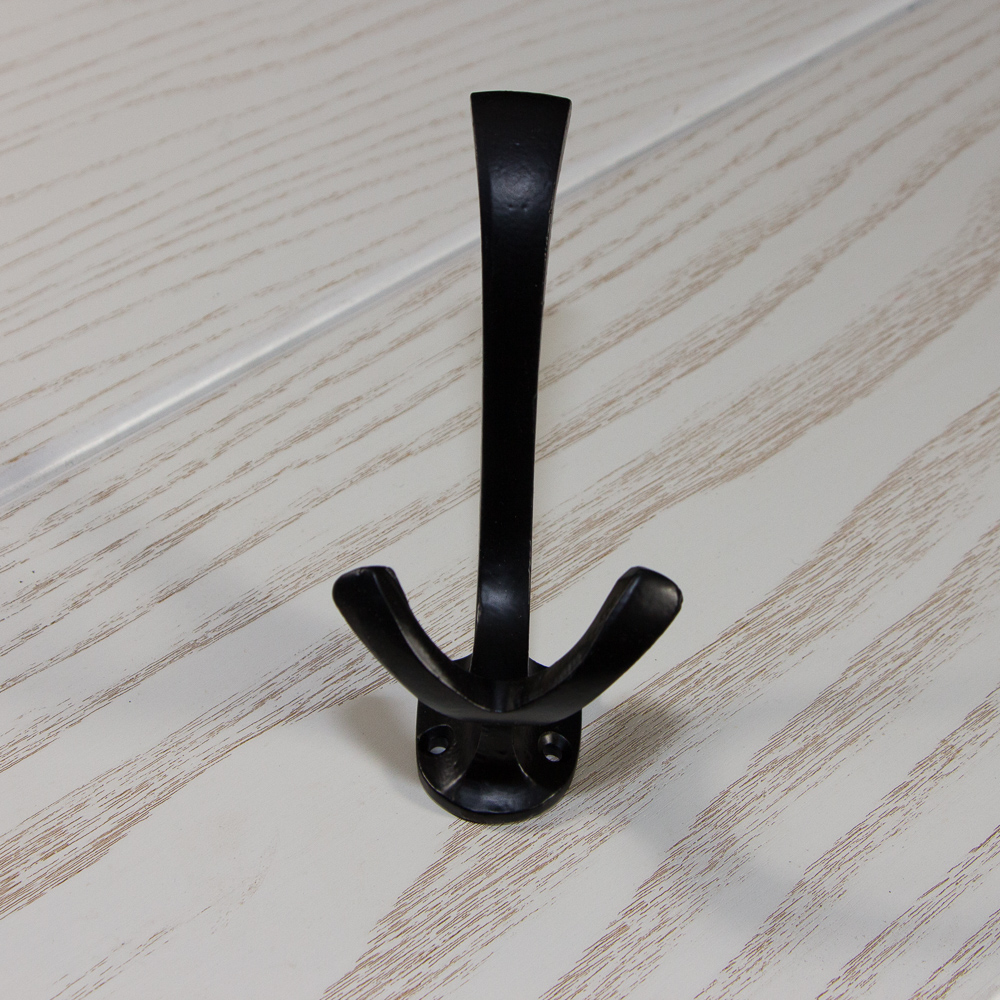 Nostalgie Garderobenhaken für antike Garderobe Haken Flurgarderobe schwarz