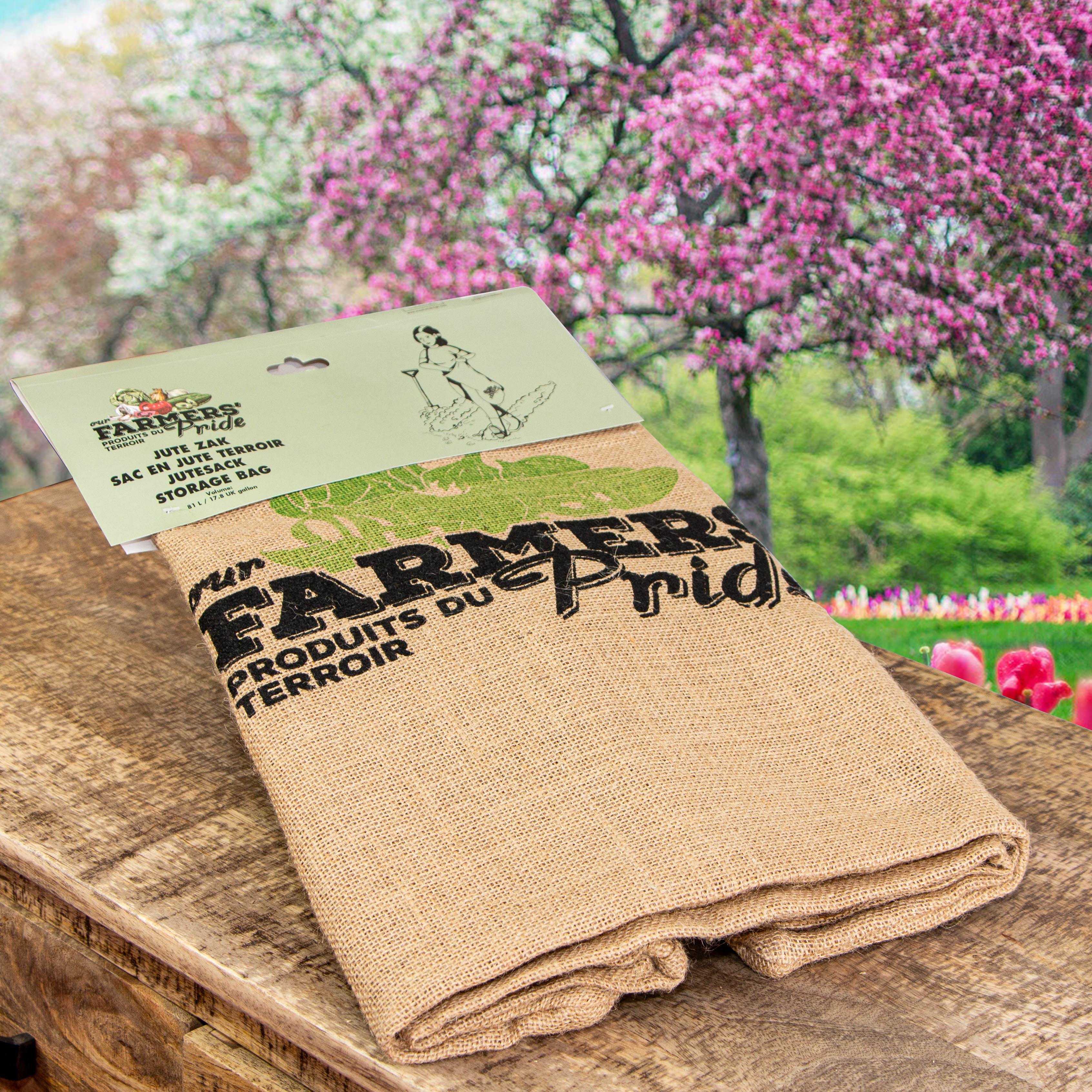 Kaffeesack zum basteln, Aussaatsack aus Jute, Dekoration