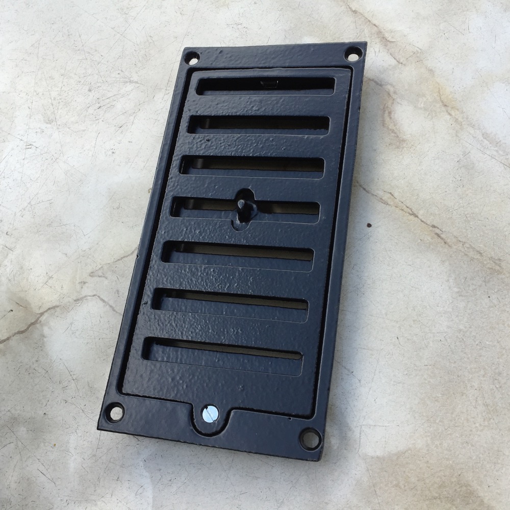 Lüftungsgitter Kamin abschließbar - Kaminabzug Gitter regulierbar 210mm x 105mm