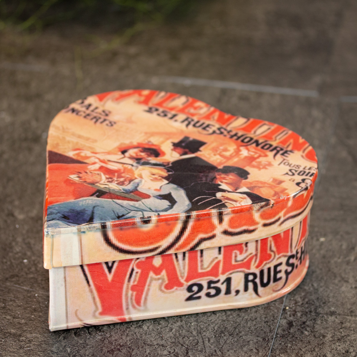 3er Set Blechdose für Weihnachtsgeschenke, Keksdose mit Herz