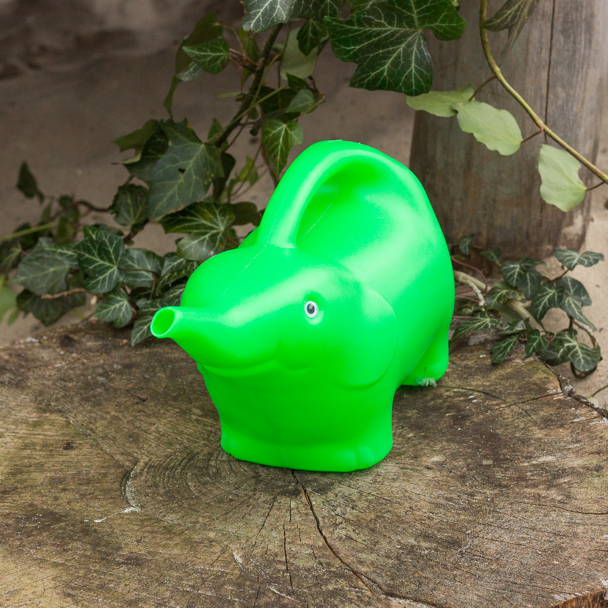 Blumengießkanne, Kindergießkanne, Kanne für Sandkasten, Elefant in grün