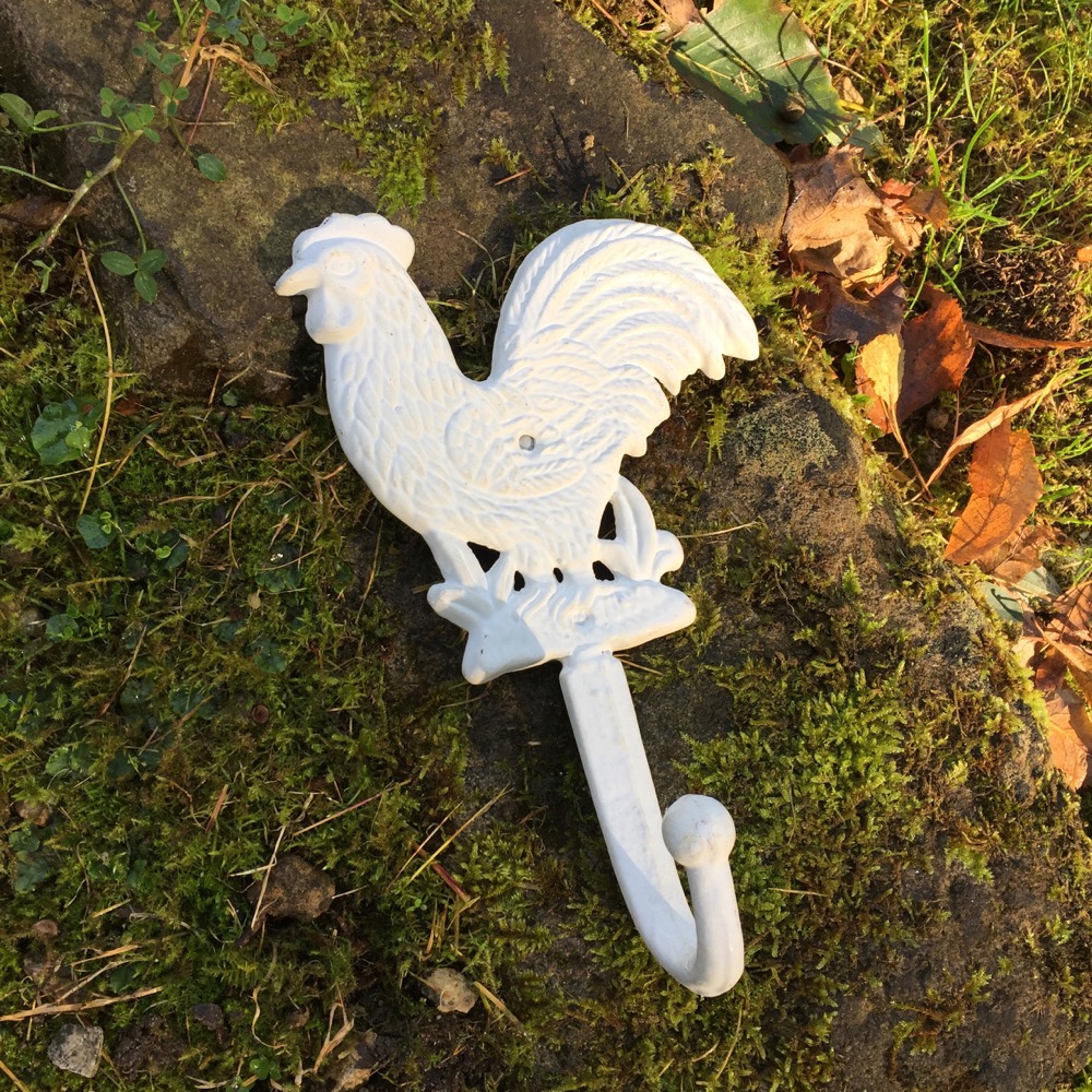 Flurgarderobe Haken Hahn - stabile Garderobenhaken Handtücher Haken Geschirrtuch