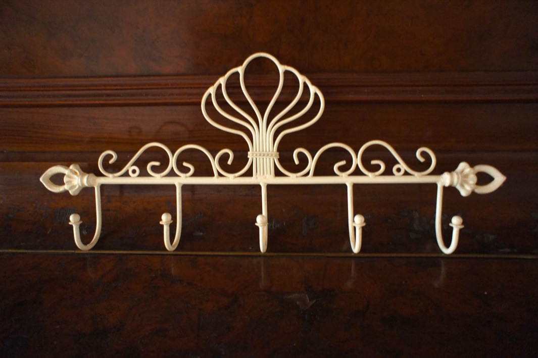 Garderobe, Wandgarderobe, Handtuchhaken, Schlüsselbrett - Palmera weiß