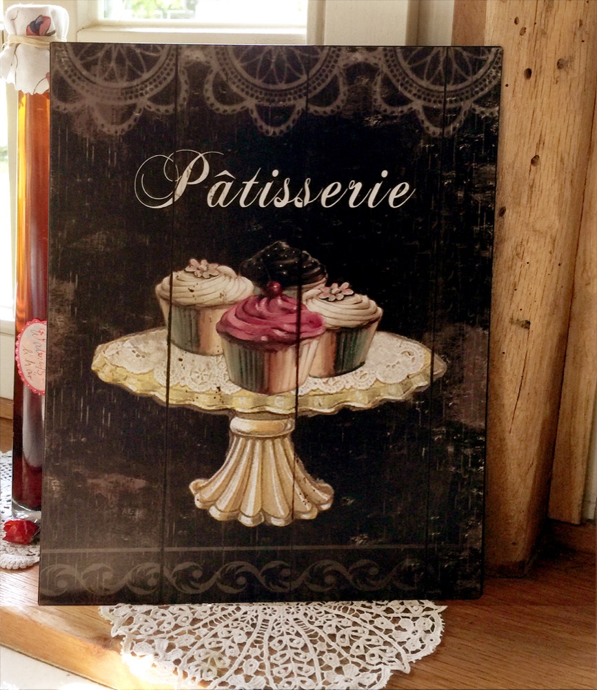 Nostalgische Dekoration Küche - Patisserie Blechschild - französisches Café