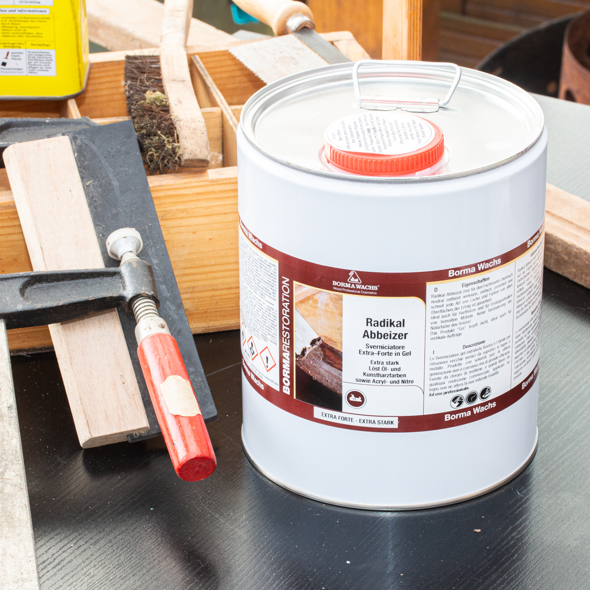 Abbeizer extra stark entfernt Öl Farben Lackentferner - Gel - 4L