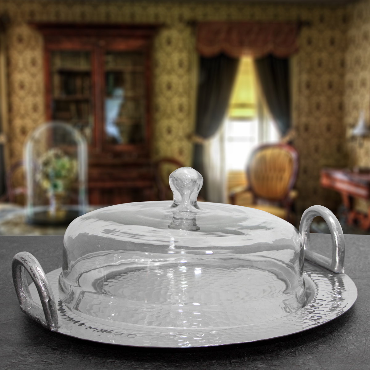 Kuchenblech, mit Deckel, Struktur, Dekoration, Aluminium