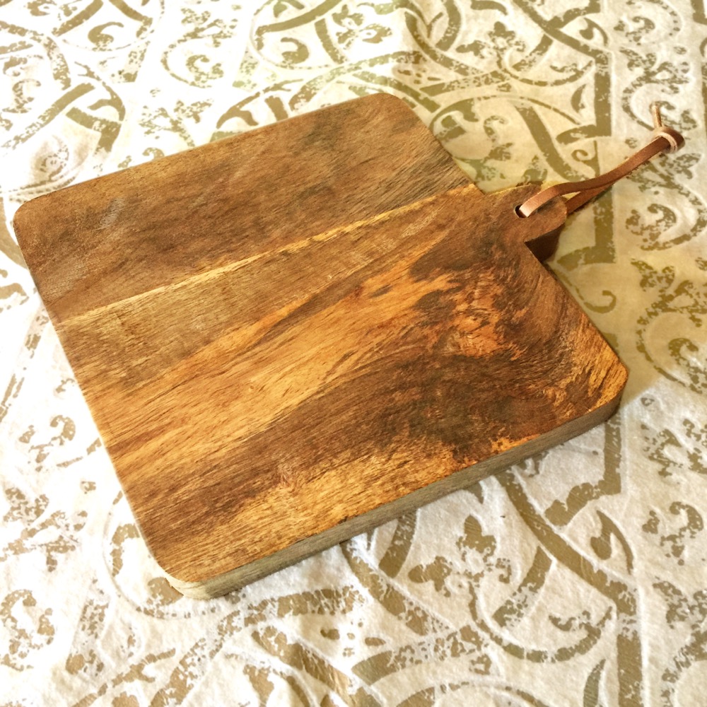 Holzbrett Käsebrett Schneidbrett Wurst Küchenbretter Frühstück - 20,5x19,5 cm