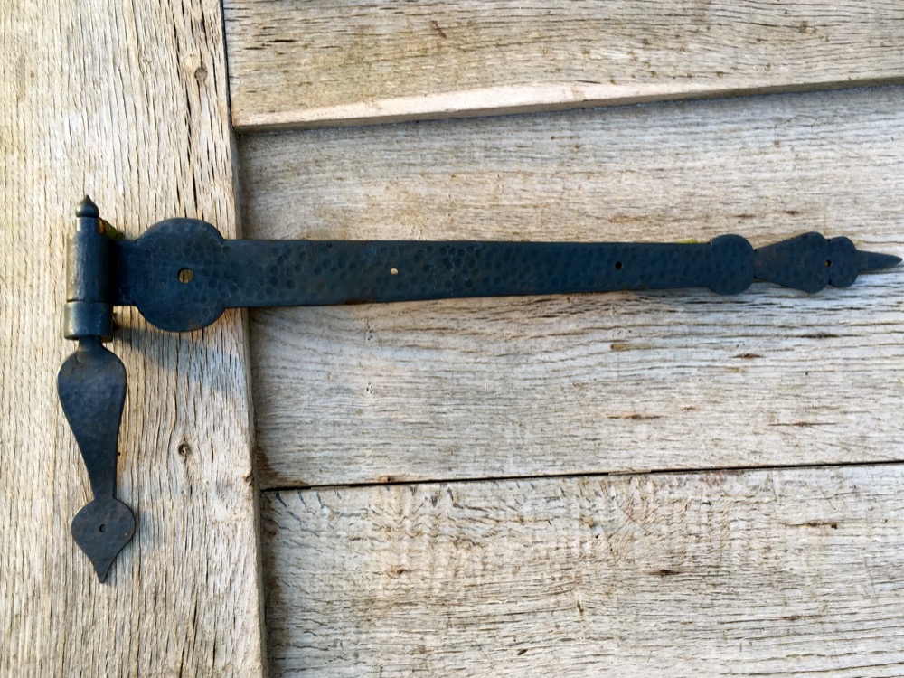 Torbänder wie antik 2 Tor Scharniere Torbänder, schwarz Türband + Aufhängung Tür 50 cm