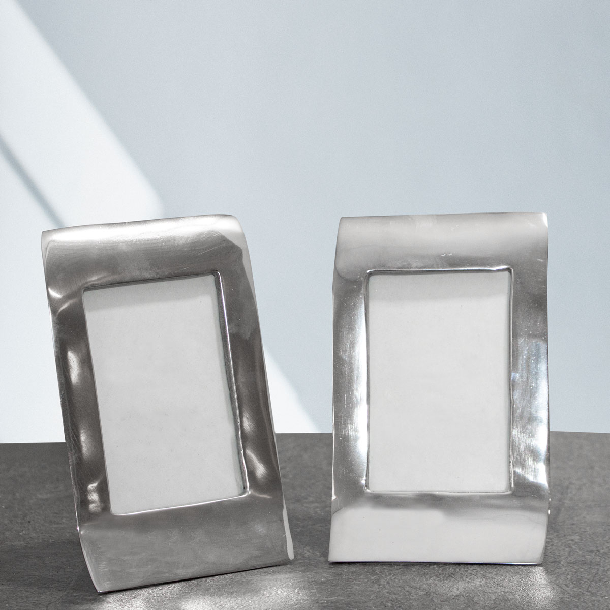 Bilderrahmenset, 2er, Glanz, Dekoration, Aluminium, 10x15 cm