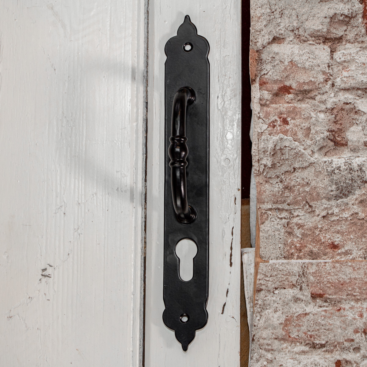 Torgriff, mit Schlüsselloch, pulverbeschichtet, Tür-, Schubladen-, Stoßgriffe