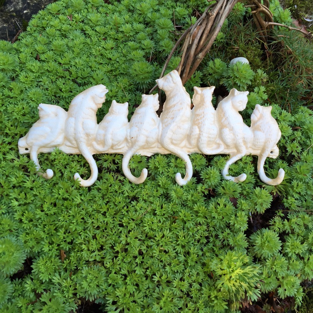 Niedliche Katzen Handtuchhaken, Garderobe Geschirrtuch Deko Katze Flurgarderobe