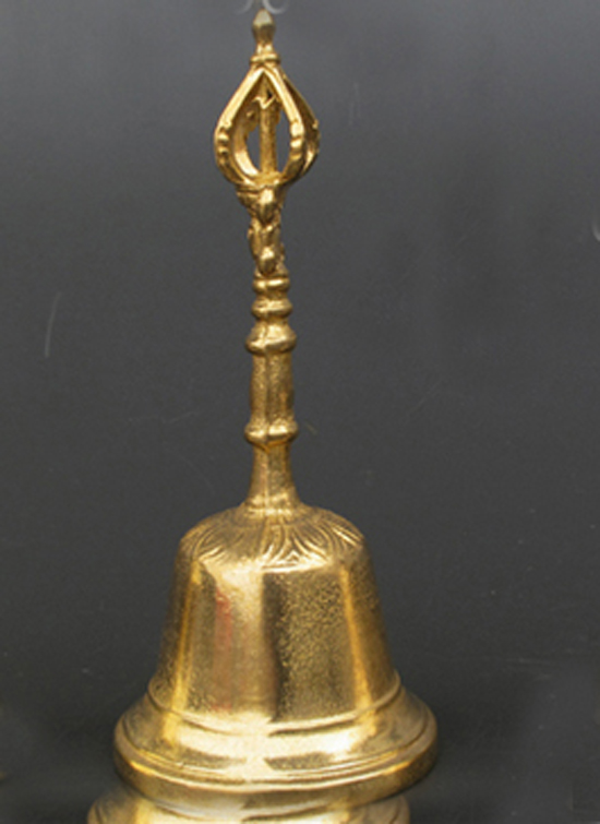 Glocke - Nostalgie Tischglocke aus Messing, wunderbar heller Klang - Weihnachten