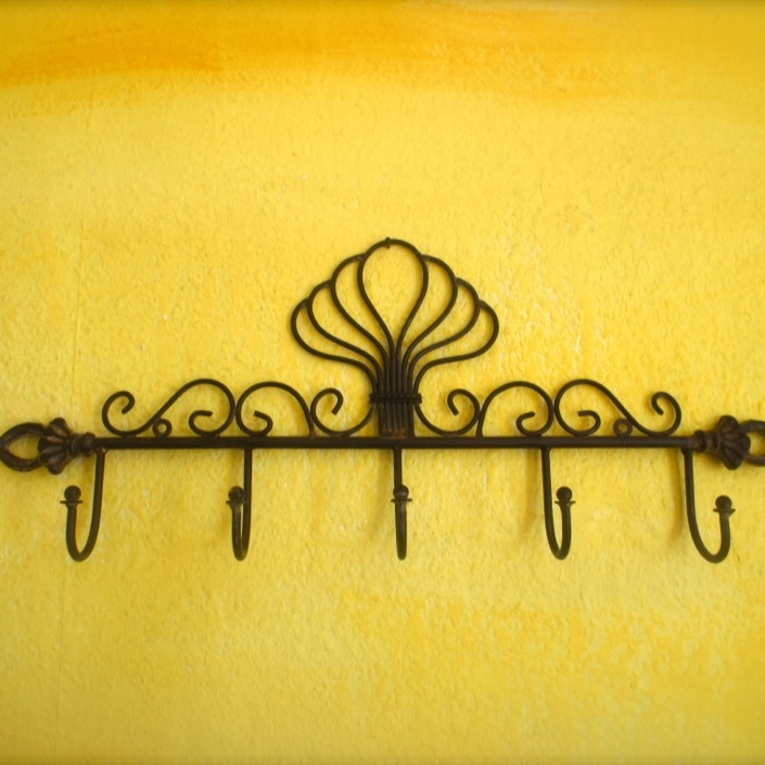 Garderobe Wandgarderobe, Handtuchhaken, Schlüsselbrett - Palmera Braun