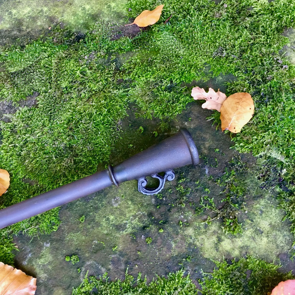 Blasrohr Kamin Feuer anfachen Pusterohr - Luft pusten Pizzaofen Blasebalg antik